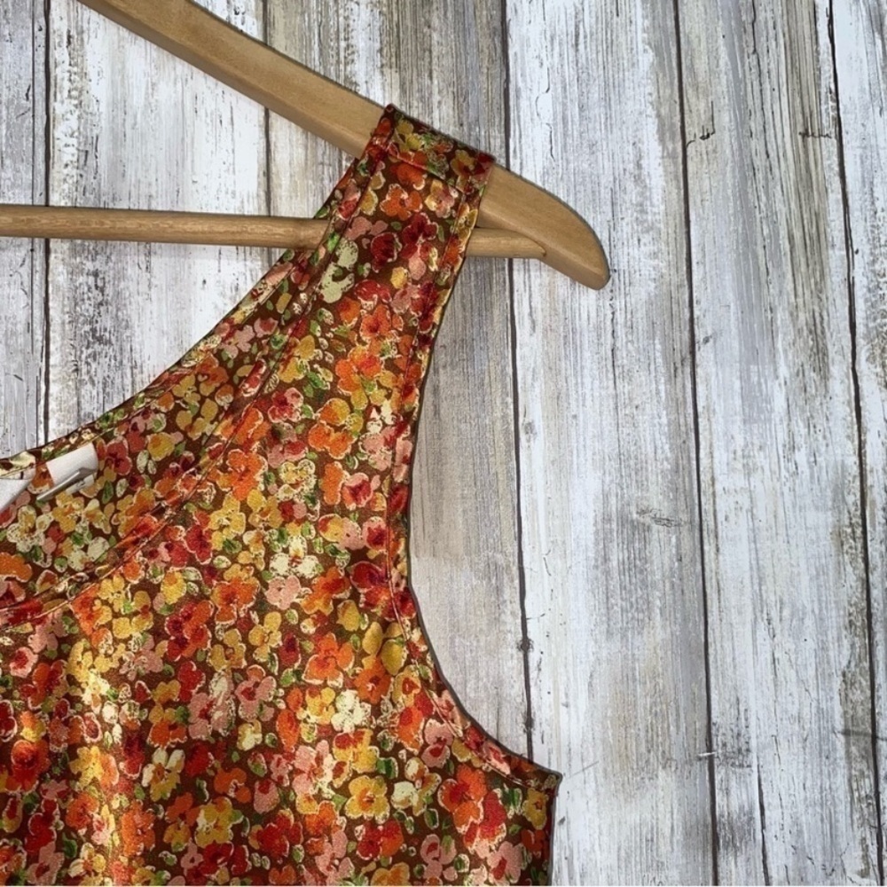 Victoria's Secret Vintage Orange Floral Tank - Picture 2 of 4